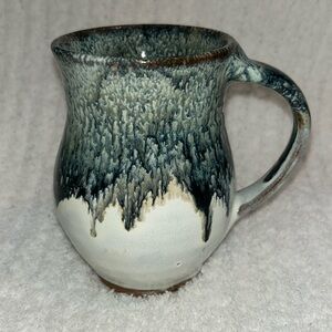 Handcrafted art pottery mug.